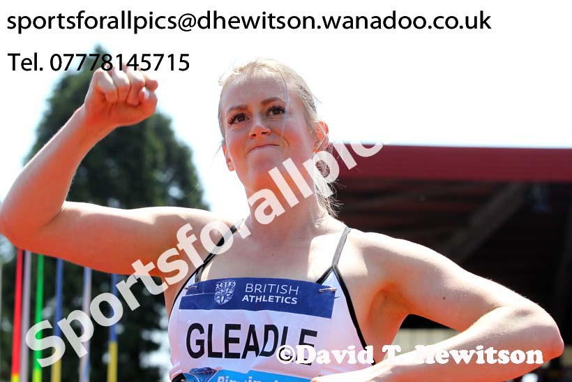 Elizabeth Gleadle (Can), womens javelin, IAAF Diamond League, Birmingham. Photo: David T. Hewitson/Sports for All Pics